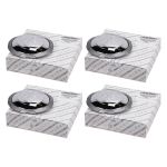 Cache moyeu de roue chromé pour jantes aluminium