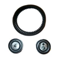 Courroie crantée avec 2 poulies de renvoi Ø62mm