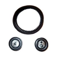 Courroie crantée avec 2 poulies de renvoi Ø62mm