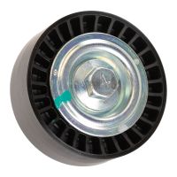 Galet tendeur à courroie plate sans bras tendeur