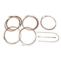 Jeu de durites de frein sans ABS cuivre-nickel