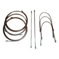 Jeu de durites de frein sans ABS cuivre-nickel