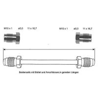 Conduite de frein 200 mm 10 X 1 cuivre-nickel