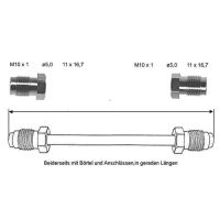 Conduite de frein 210 mm 10 X 1 cuivre-nickel