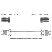Conduite de frein 480 mm arrière gauche cuivre-nickel
