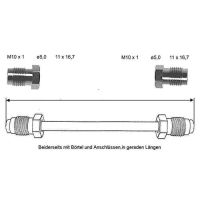 Conduite de frein 510 mm 10 X 1 cuivre-nickel