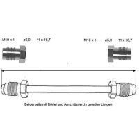 Conduite de frein 860 mm 10 X 1 cuivre-nickel