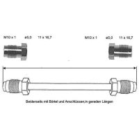 Conduite de frein 900 mm 10 X 1 cuivre-nickel