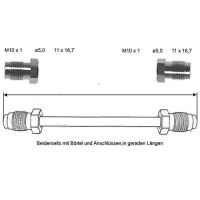 Conduite de frein 1040 mm 10 X 1 cuivre-nickel