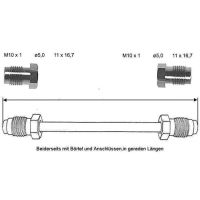 Conduite de frein 1100 mm avant gauche cuivre-nickel