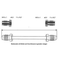 Conduite de frein 1460 mm 10 X 1 cuivre-nickel