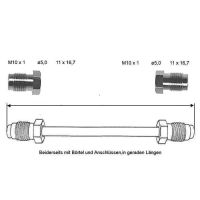 Conduite de frein 1860 mm 10 X 1 cuivre-nickel
