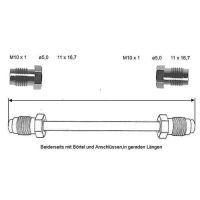 Conduite de frein 2140 mm avant vers arrière cuivre-nickel