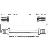 Conduite de frein 2800 mm 10 X 1 cuivre-nickel