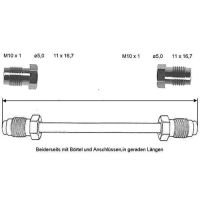 Conduite de frein 3000 mm 10 X 1 cuivre-nickel