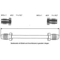 Conduite de frein 3150 mm 10 X 1 cuivre-nickel