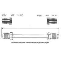 Conduite de frein 3500 mm 10 X 1 cuivre-nickel
