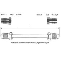 Conduite de frein 3900 mm 10 X 1 cuivre-nickel