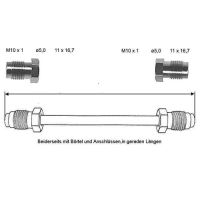Conduite de frein 4000 mm 10 X 1 cuivre-nickel