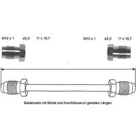 Conduite de frein 4100 mm 10 X 1 cuivre-nickel