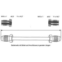 Conduite de frein 4250 mm 10 X 1 cuivre-nickel