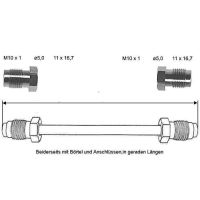 Conduite de frein 4350 mm 10 X 1 cuivre-nickel