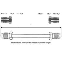 Conduite de frein 4550 mm 10 X 1 cuivre-nickel
