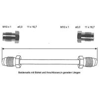 Conduite de frein 4700 mm 10 X 1 cuivre-nickel