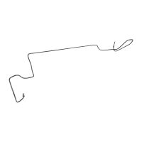 Conduite de frein devant à droite