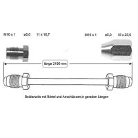 Conduite de frein 2180 mm centre arrière droit