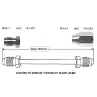 Conduite de frein 3340 mm centre arrière droit