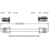Conduite de frein 1600 mm HBZ ABS