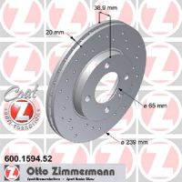 Jeu de disques de frein sport perforés ABE
