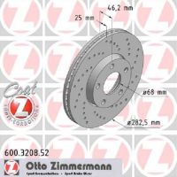 Jeu de disques de frein sport perforés ABE