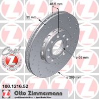Jeu de disques de frein sport perforés ABE
