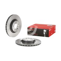 Disque de frein avant revêtu ventilé Brembo 284.0 Ø jante 5 trous