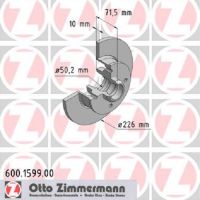 Disque de frein arrière solide