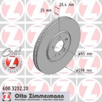Disque de frein avant ventilé de l'extérieur