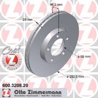 Disque de frein avant ventilé de l'intérieur