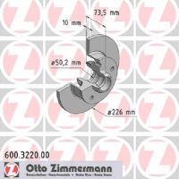 Disque de frein arrière solide avec anneau ABS