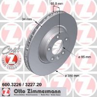 Disque de frein avant, ventilé intérieurement, à droite