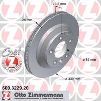 Disque de frein arrière ventilé de l'intérieur
