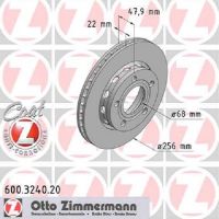 Disque de frein arrière ventilé de l'intérieur