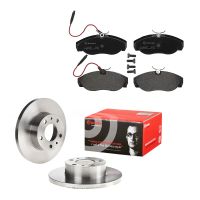 Jeu de disques de frein avec plaquettes de frein à l'avant