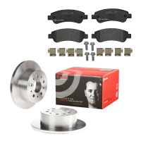 Jeu de disques de frein arrière et plaquettes de frein