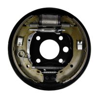 Plaque d'ancrage à droite prémontée avec cylindre de frein de roue 27 mm