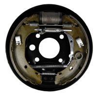 Plaque d'ancrage gauche prémontée avec cylindre de frein de roue 27 mm