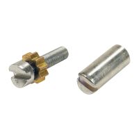 Pièce filetée avec roue dentée, régleur pour frein de stationnement