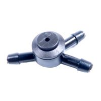 Pièce en T avec valve 4mm Ø