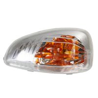 Capuchon indicateur sur le capuchon jaune droit dans le rétroviseur